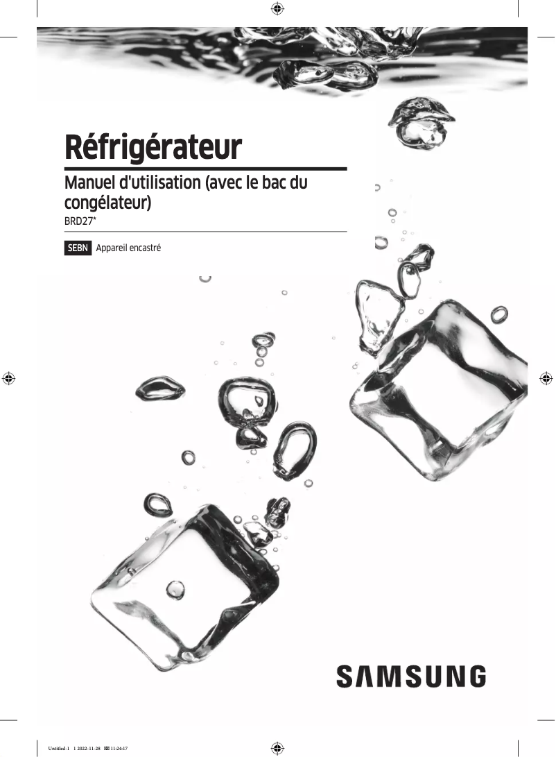 First page image of the manual for BRD27600EWW