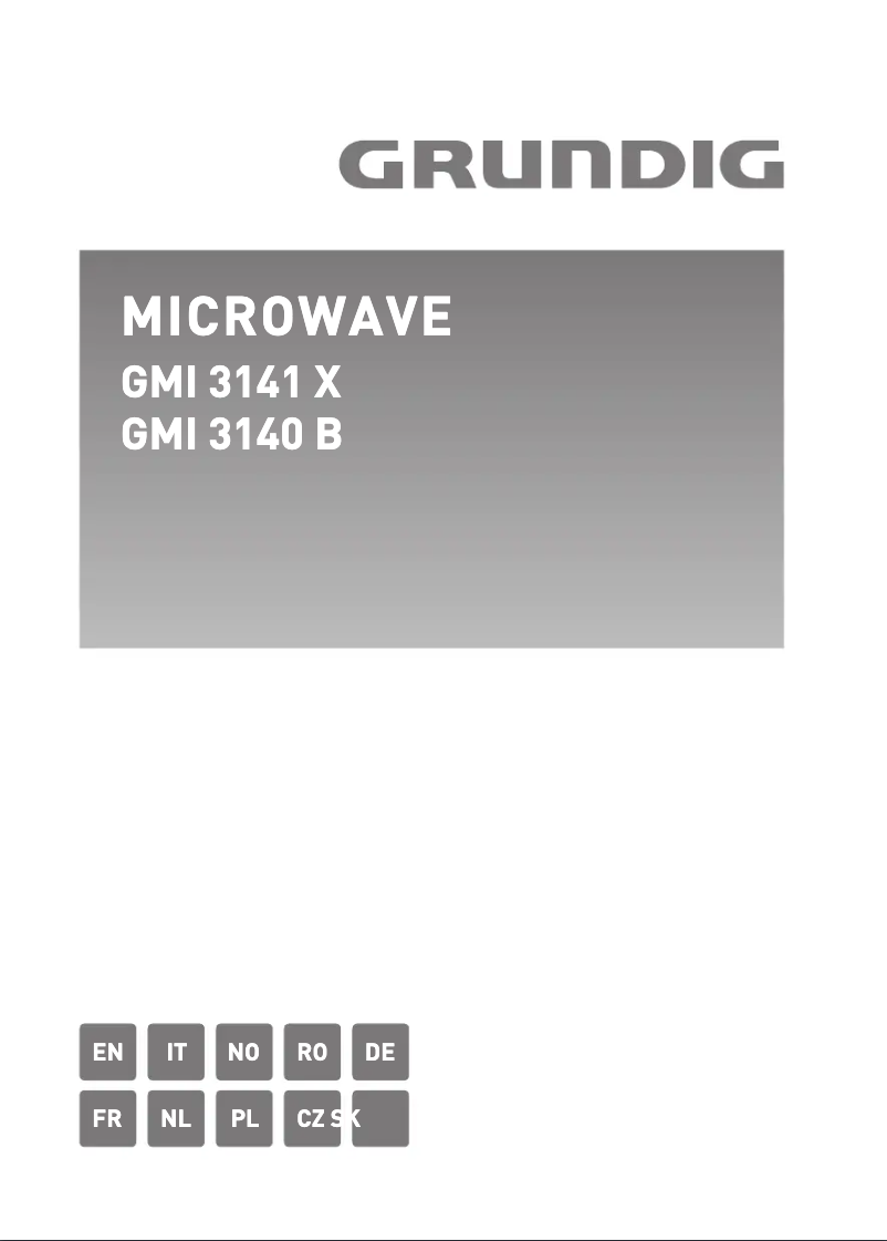 Page 1 of the manual User Manual Grundig GMI11311DX