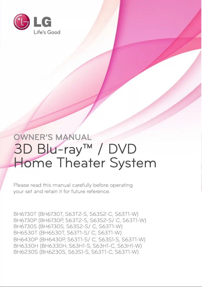 First page image of the manual for BH6330H