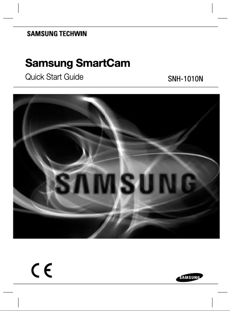 Page 1 of the manual Installation Guide Samsung SmartCam SNH1010