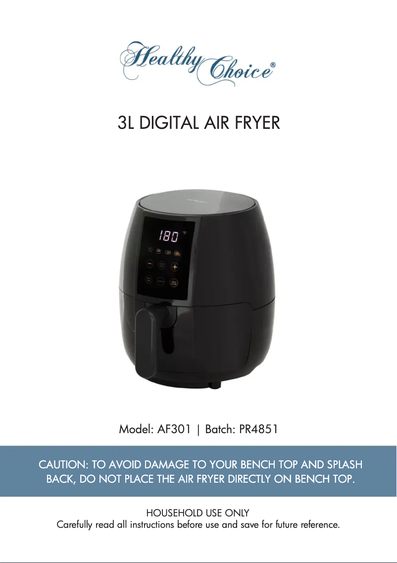 Page 1 of the manual User Manual Healthy Choice AF301