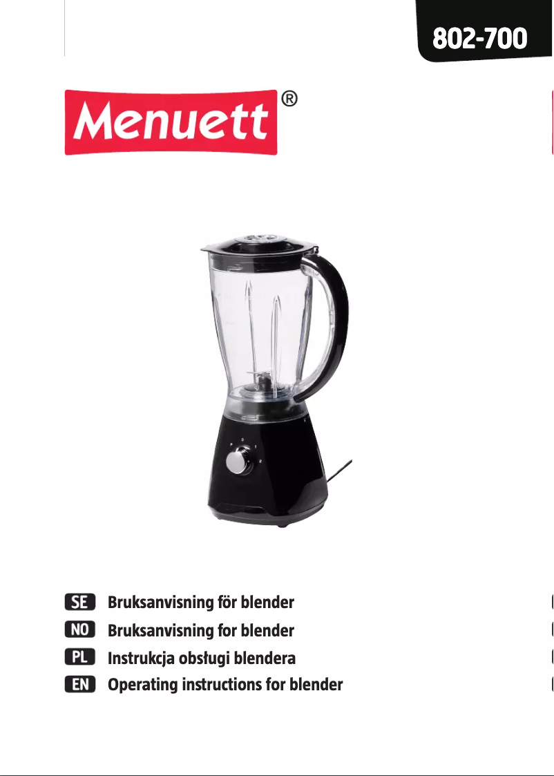 First page image of the manual for 802-700