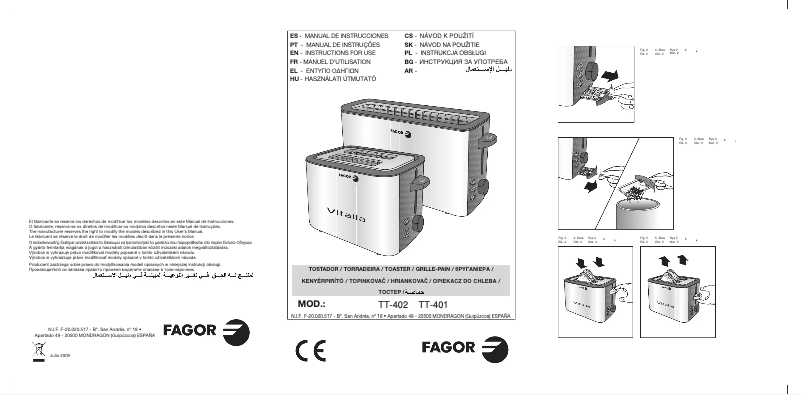 Page 1 of the manual User Manual Fagor TT-402
