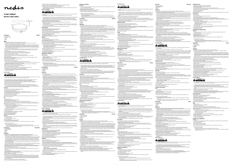 First page image of the manual for FCCM110EBK30