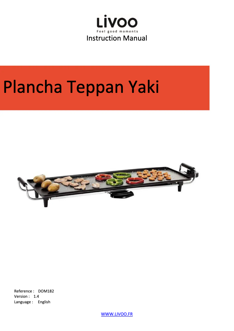 Page 1 of the manual User Manual Livoo DOM182