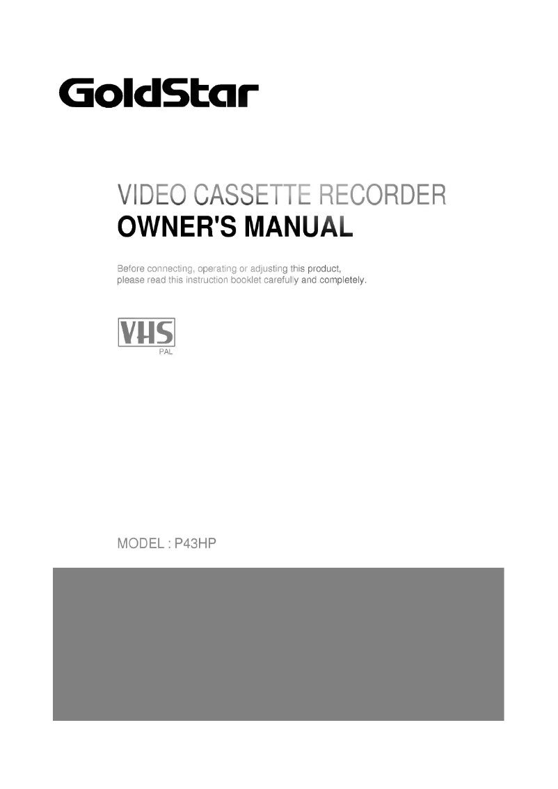 First page image of the manual for P43HP