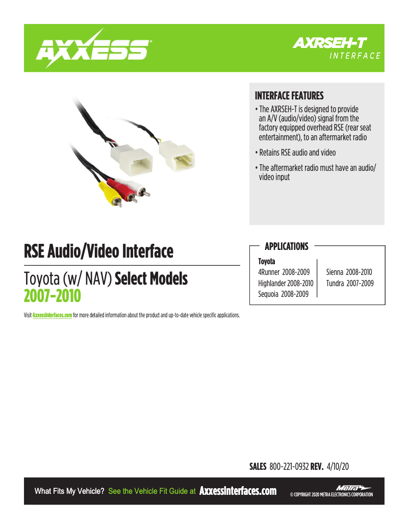 Page 1 of the manual User Manual AXESS AXRSEH-T