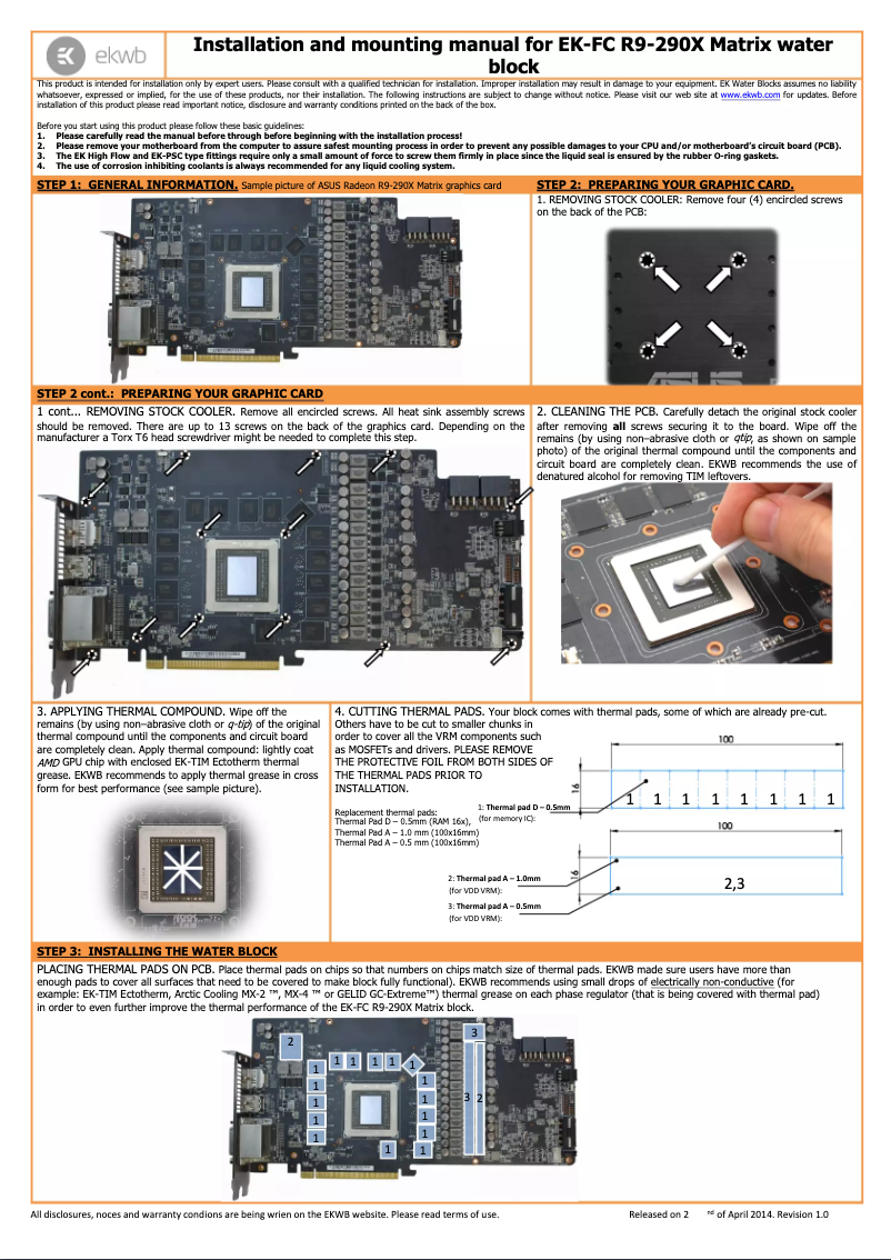 First page image of the manual for 3831109869109 3831109869109