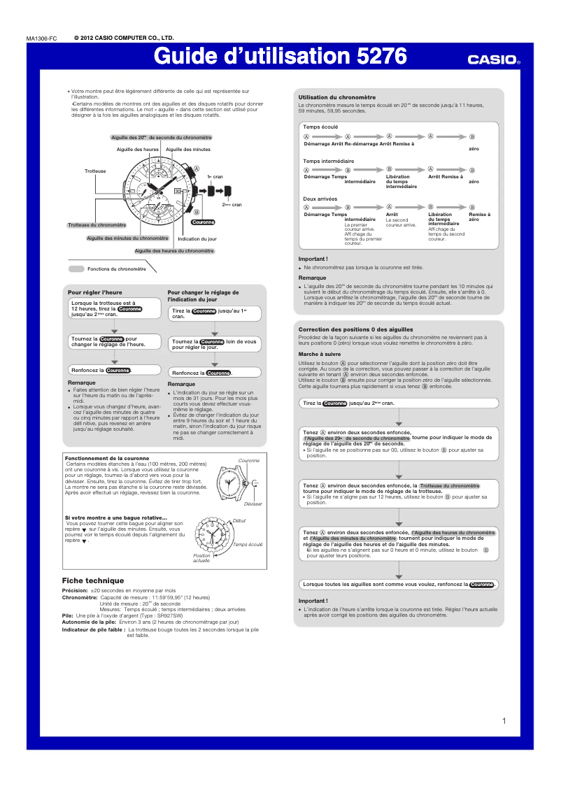 First page image of the manual for EFR-520D-7AVEF