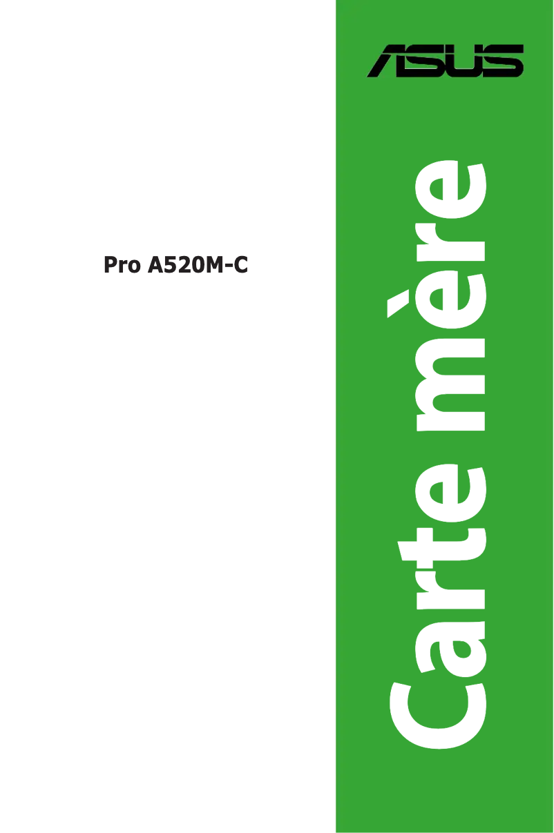 Page 1 of the manual User Manual Asus Pro A520M-C/CSM