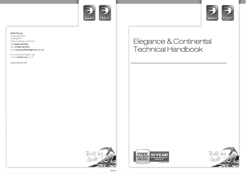 First page image of the manual for Elegance (2014)