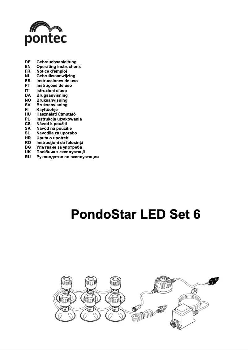Page 1 of the manual User Manual Pontec PondoStar LED Set 6