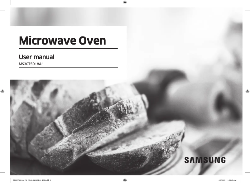 Page 1 of the manual User Manual Samsung MS30T5018AY