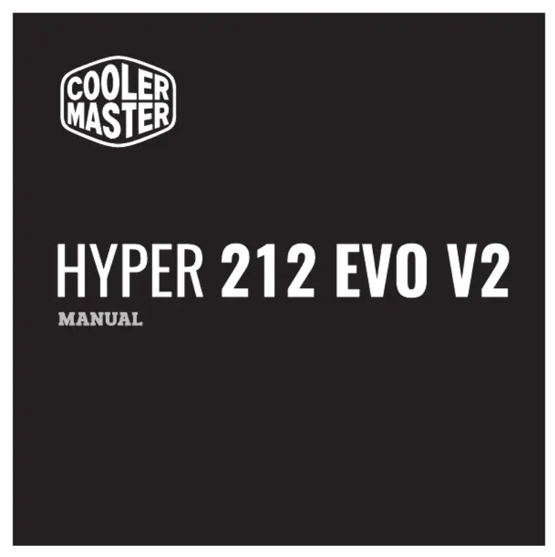 First page image of the manual for Hyper 212 Evo V2