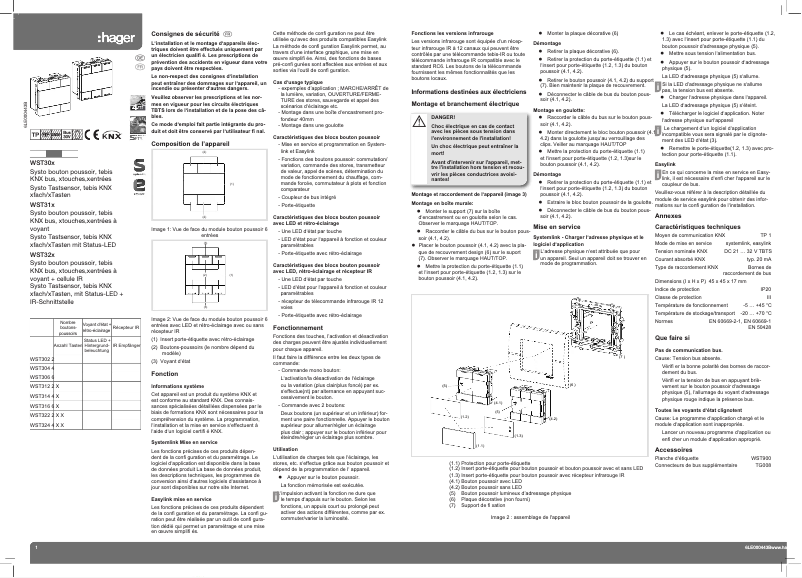 First page image of the manual for WST324