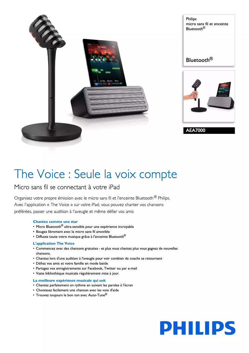 First page image of the manual for AEA7000