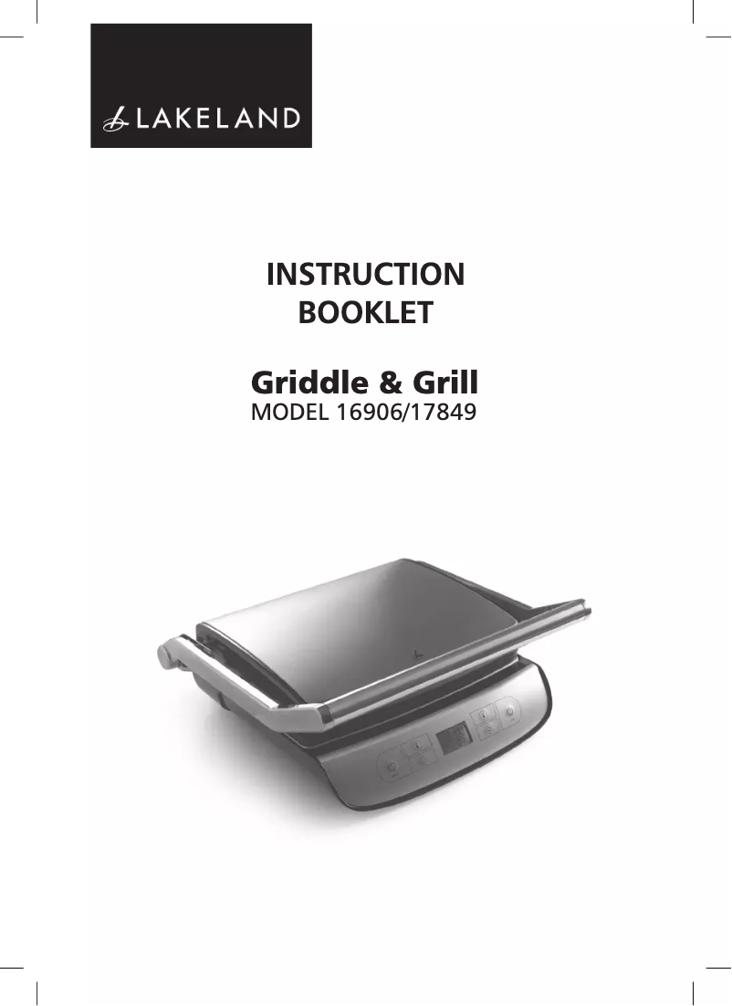 Page 1 de la notice Manuel utilisateur Lakeland 16906