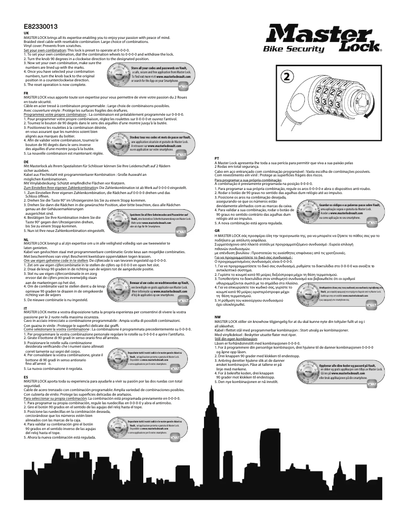 First page image of the manual for 8221EURDPROCOL