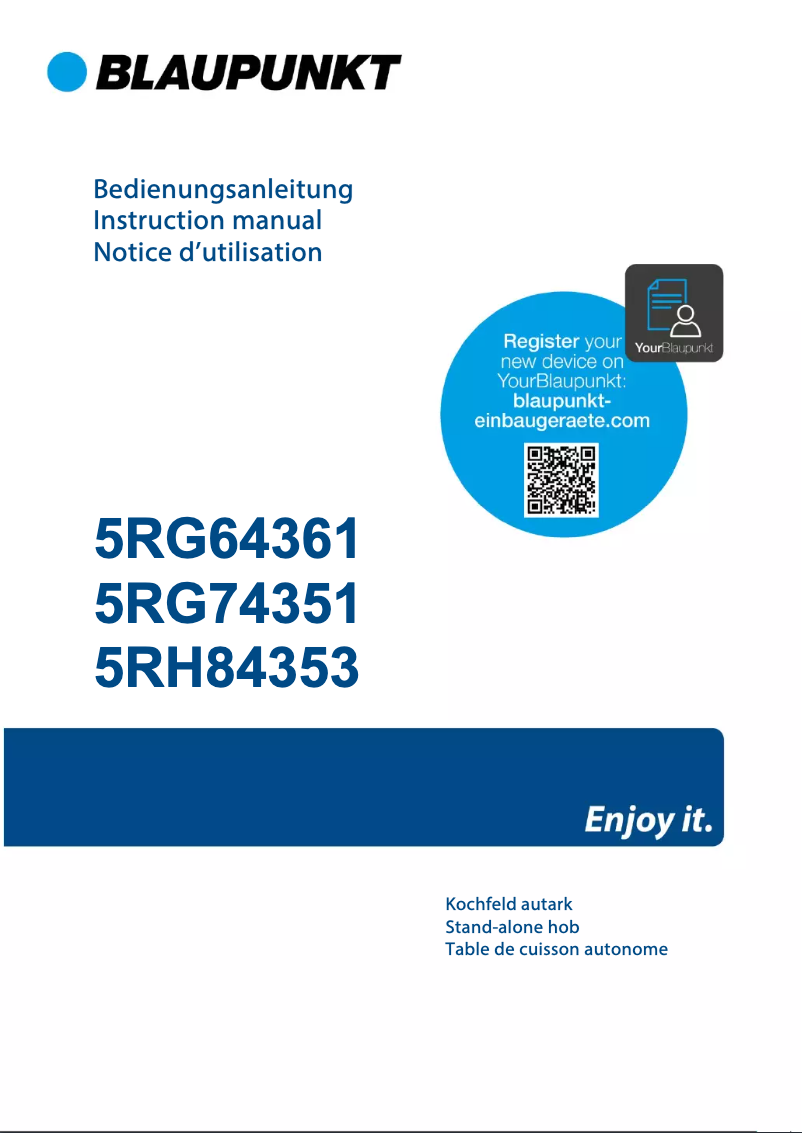 First page image of the manual for 5RH84353