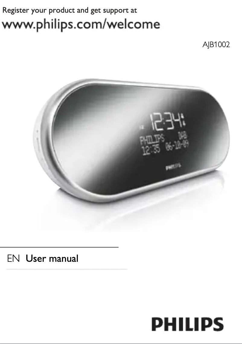 Page 1 of the manual User Manual Philips AJB1002