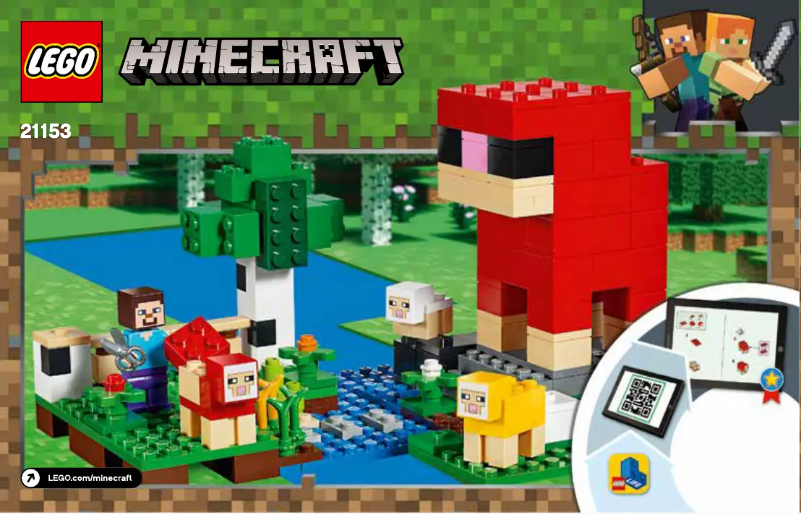 Page 1 of the manual User Manual Lego Minecraft 21153