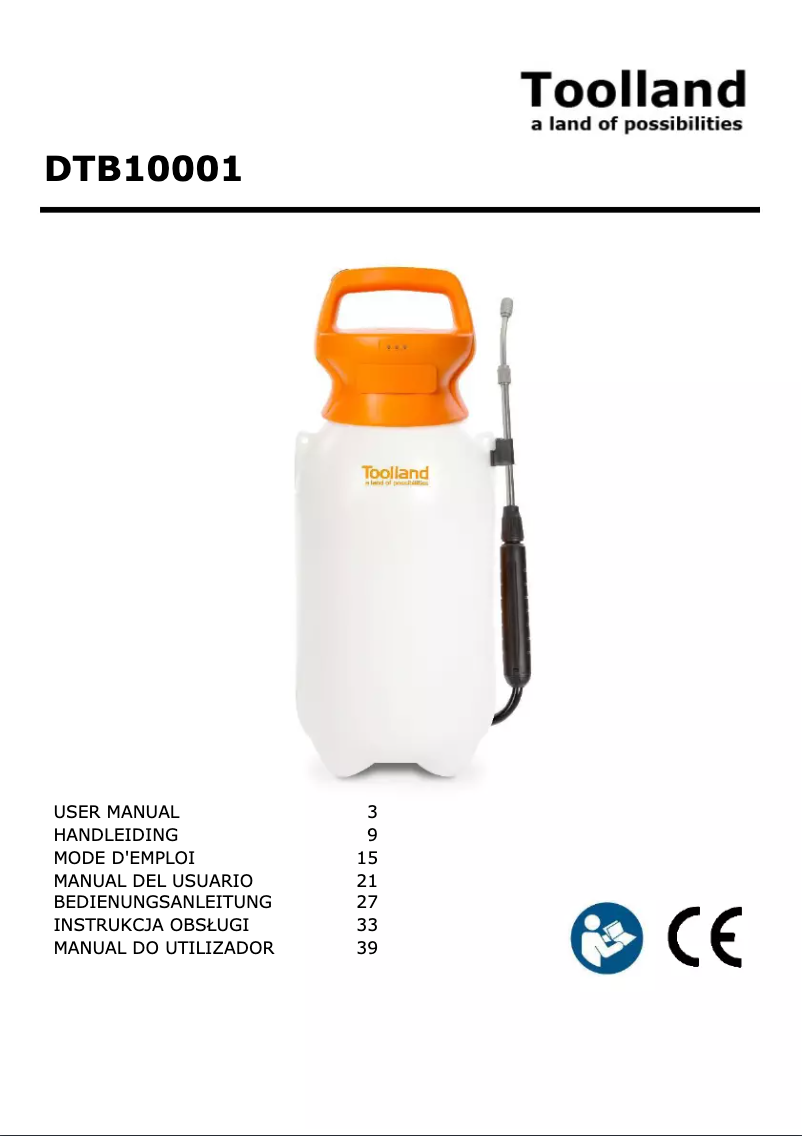 First page image of the manual for DTB10001