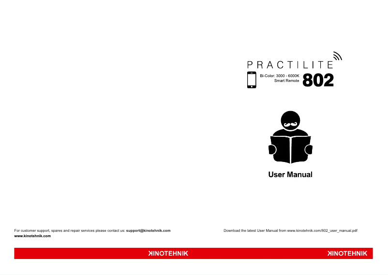 First page image of the manual for Practilite 802