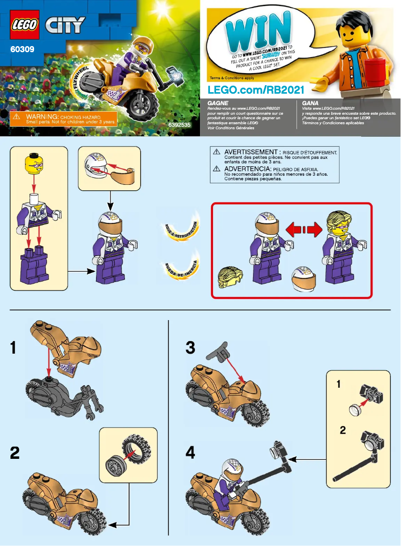 Page 1 of the manual User Manual Lego City 60309