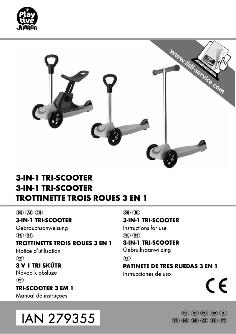 First page image of the manual for IAN 279355