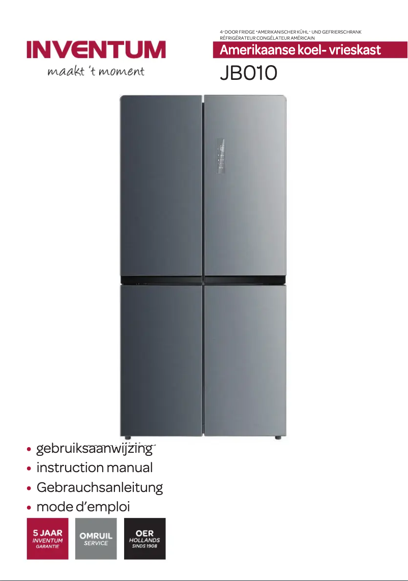 First page image of the manual for JB010