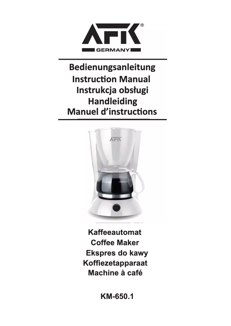 Page 1 of the manual User Manual AFK KM-650.1