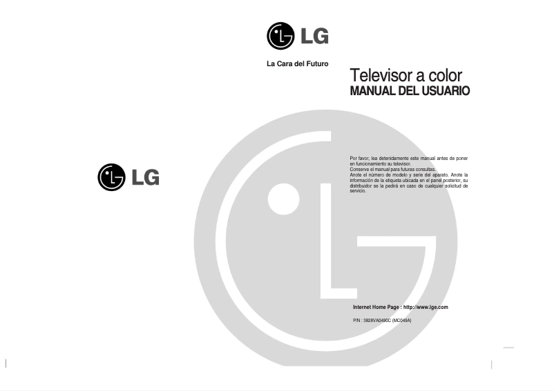 First page image of the manual for RP-34FC35P