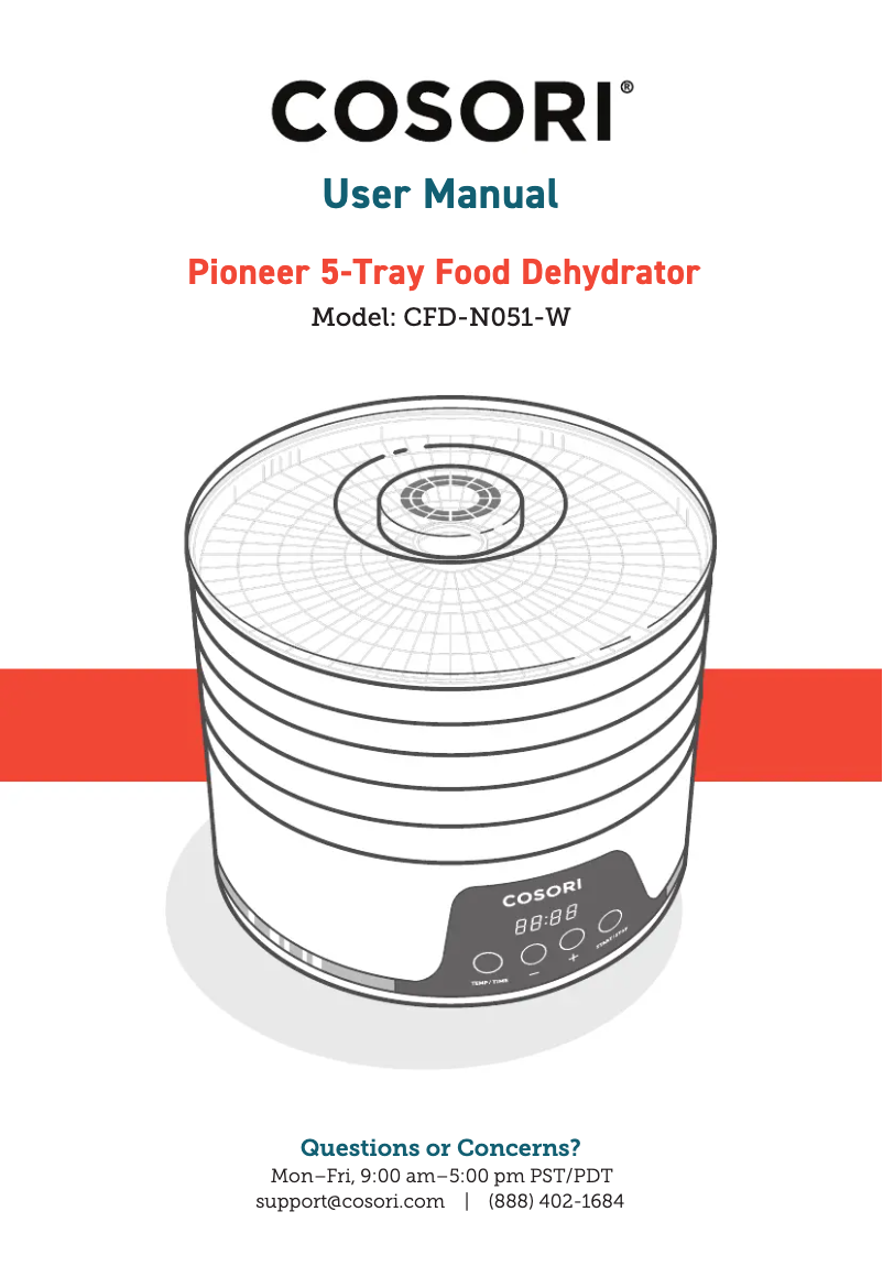 First page image of the manual for CFD-N051-W