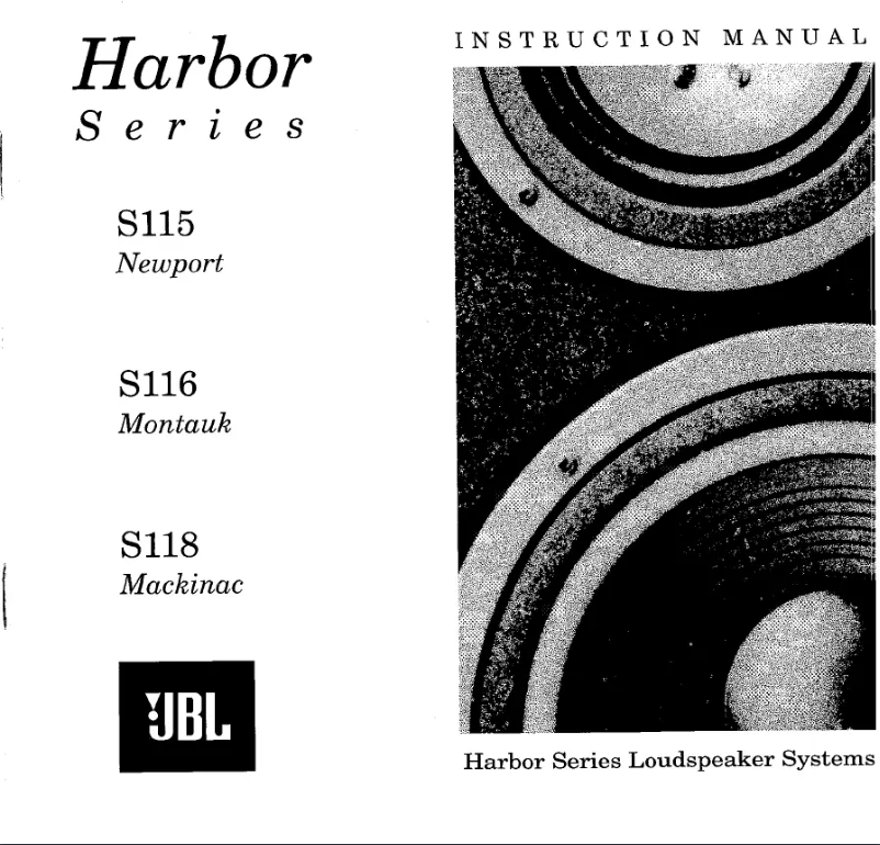 First page image of the manual for Harbor S118 Mackinac
