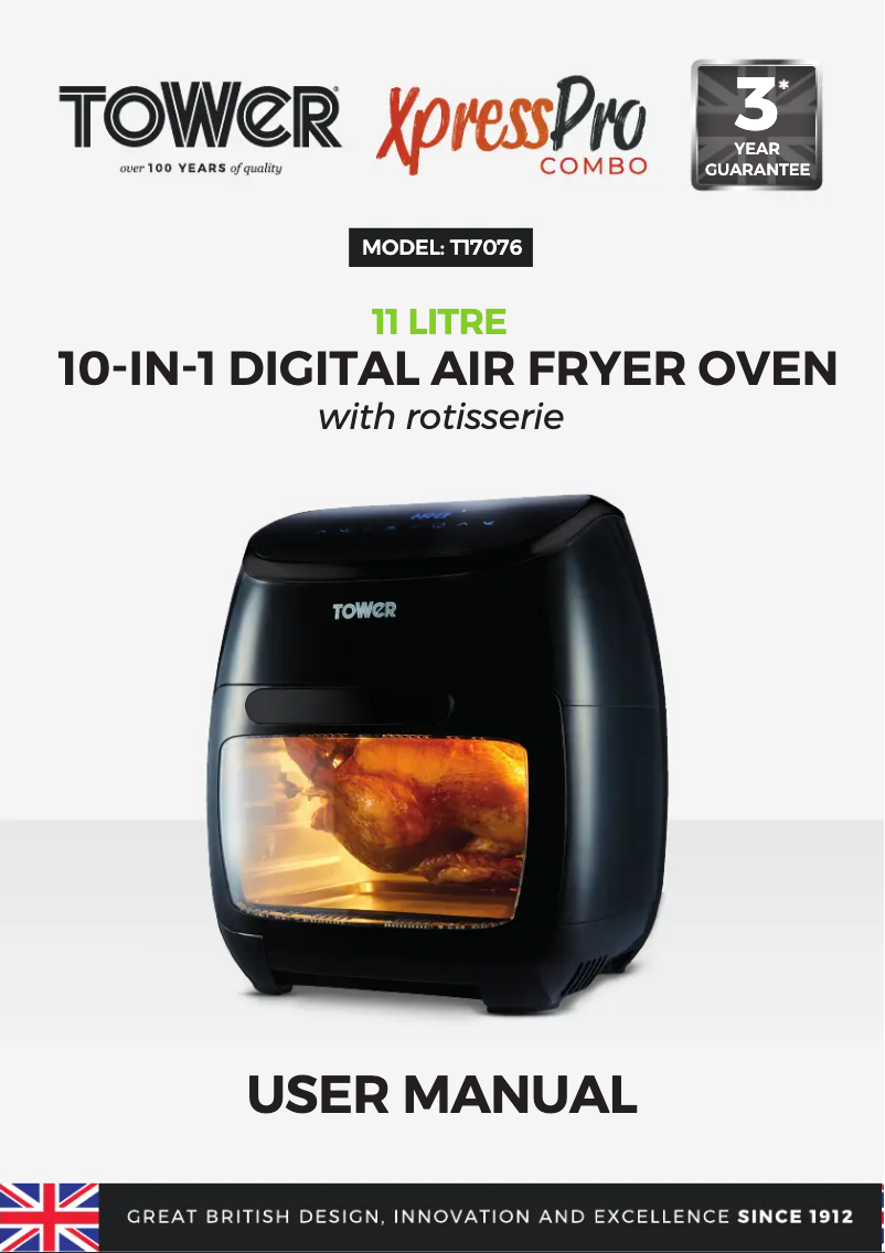 Page 1 de la notice Manuel utilisateur Tower Xpress Pro Combo T17076