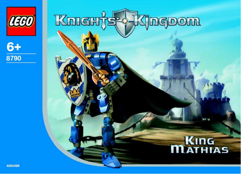 First page image of the manual for Knights Kingdom 8790
