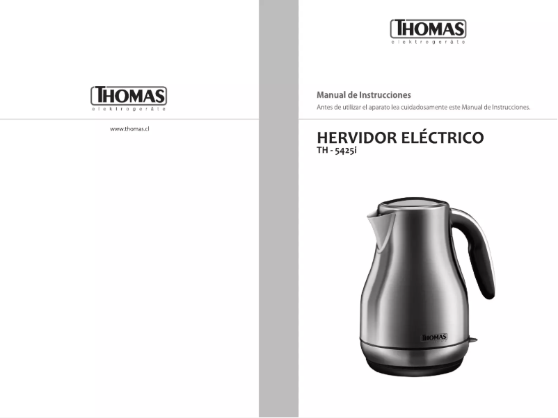 First page image of the manual for TH-5425I