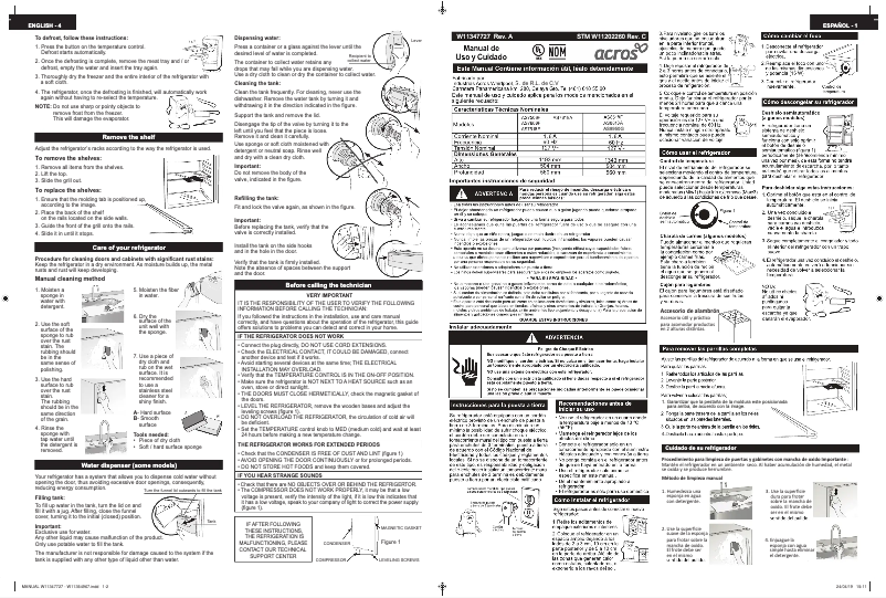 Page 1 of the manual User Manual Acros AS8950G