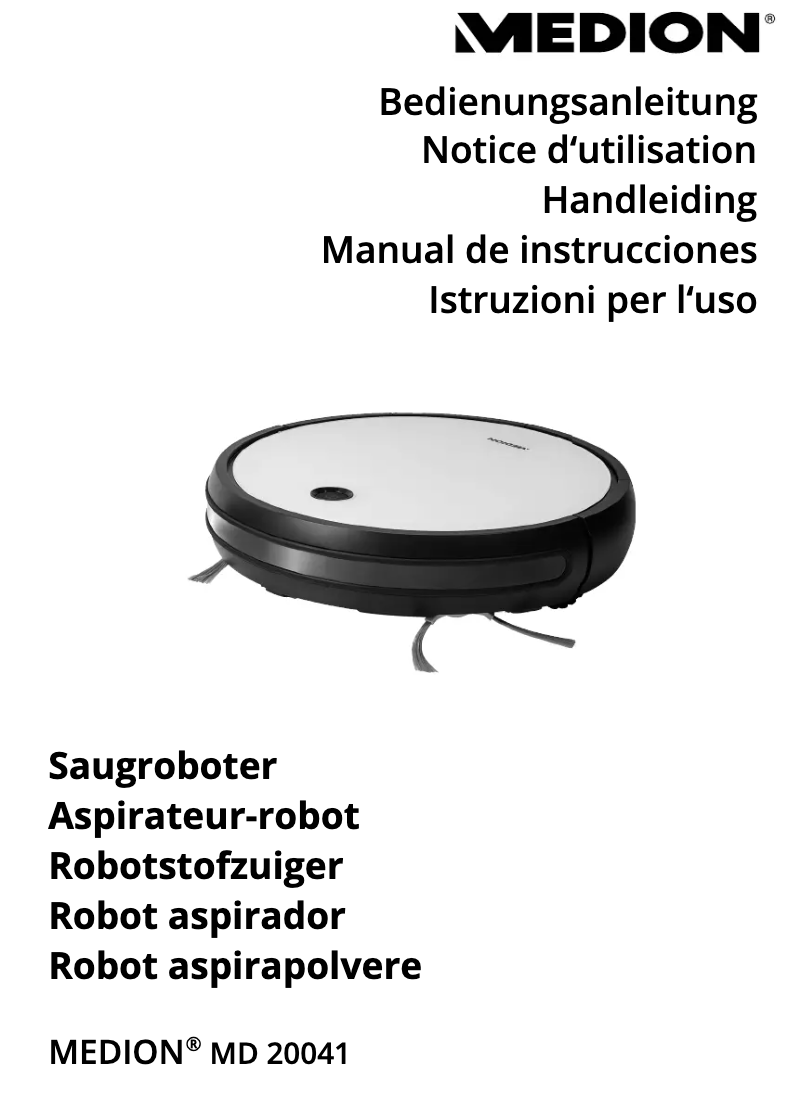 First page image of the manual for MD 20041
