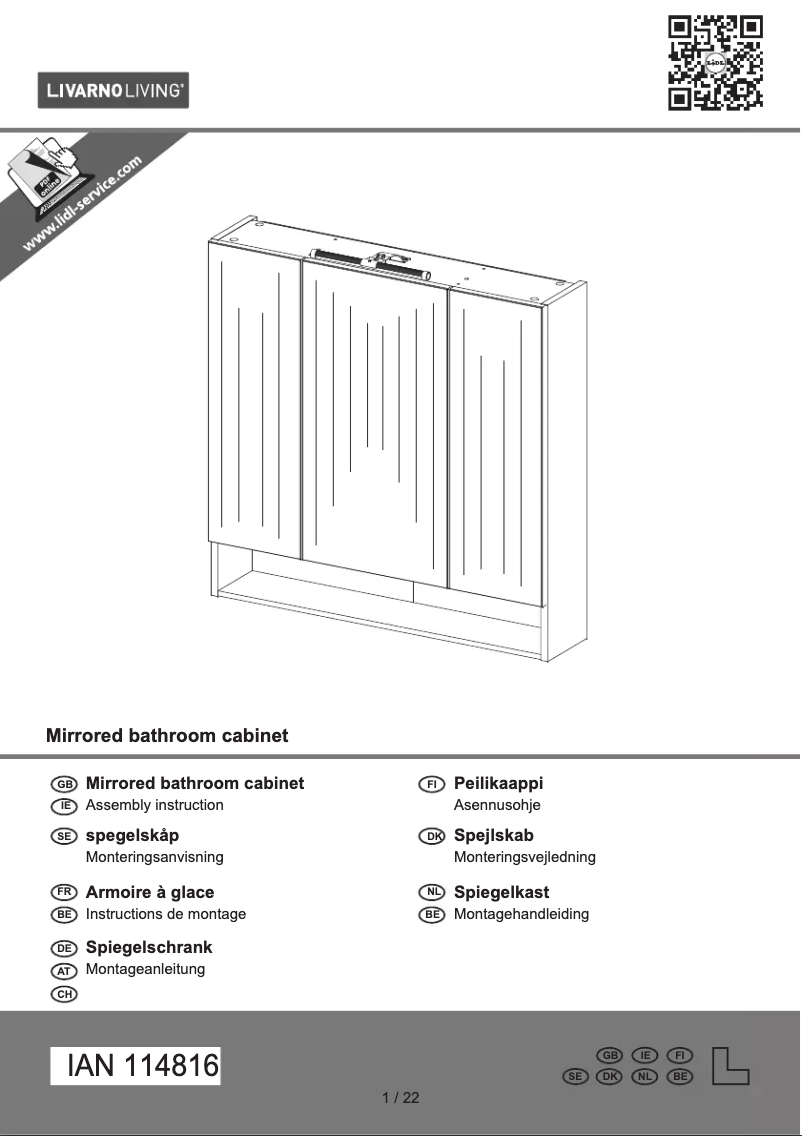 Page 1 of the manual User Manual Livarno Lux IAN 114816