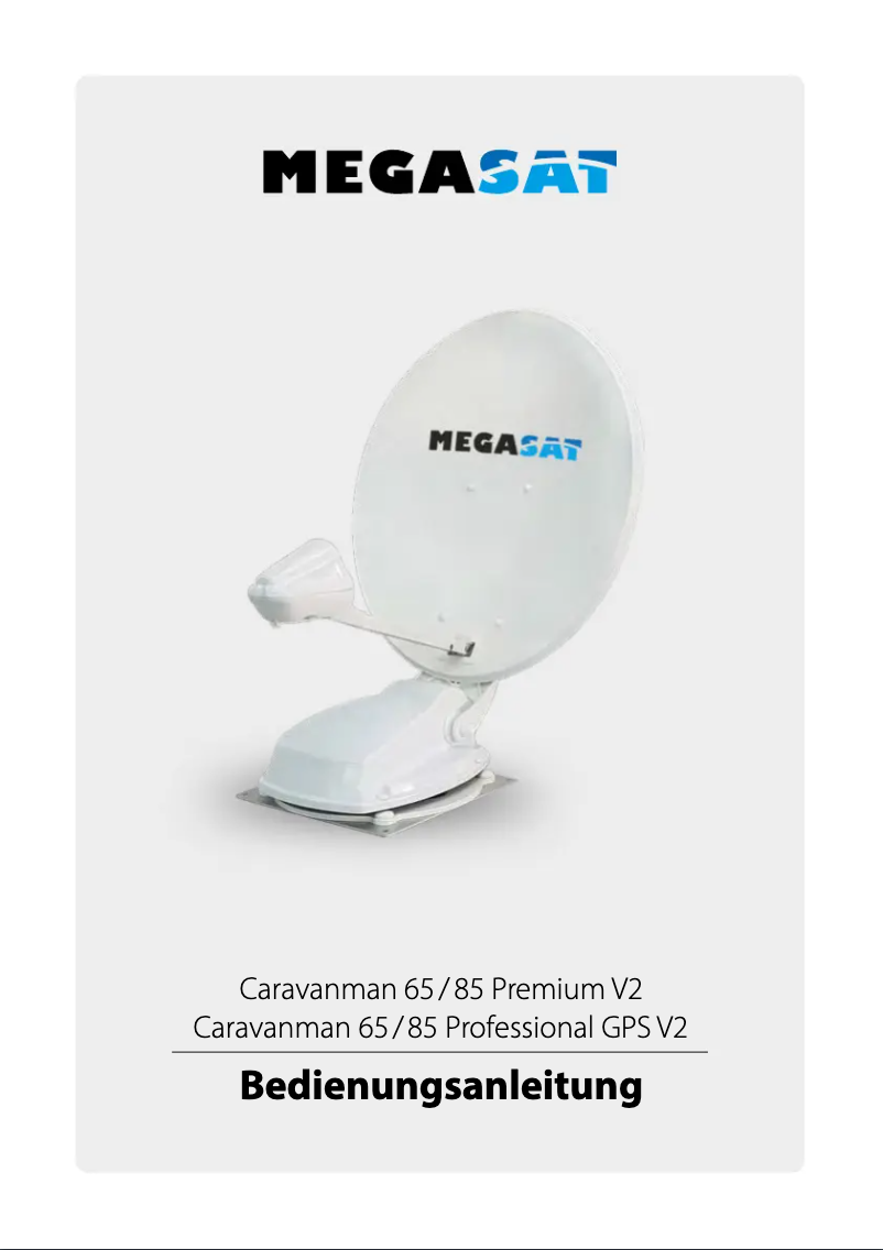 Page 1 of the manual User Manual Megasat Caravanman 65 Professional GPS V2