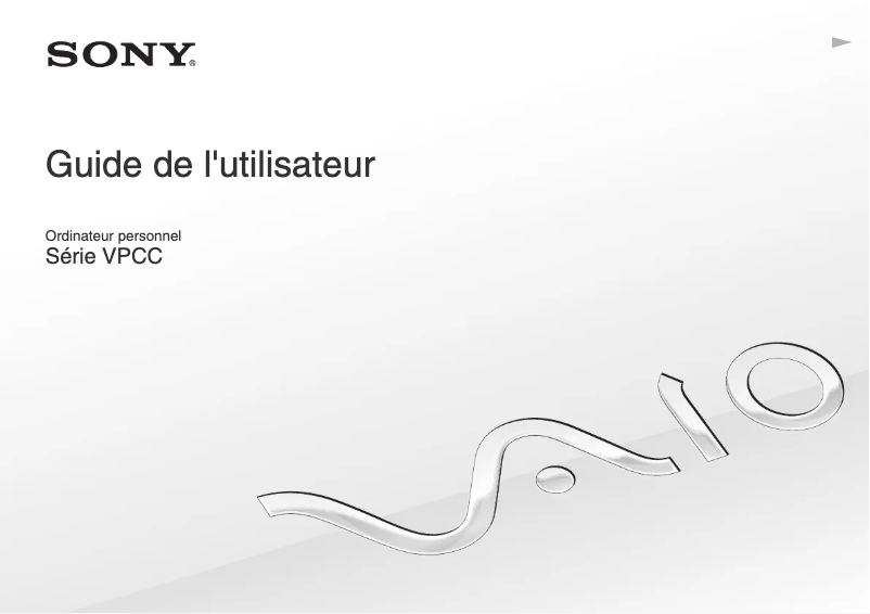 Page 1 of the manual User Manual Sony Vaio VPCCB2AFD