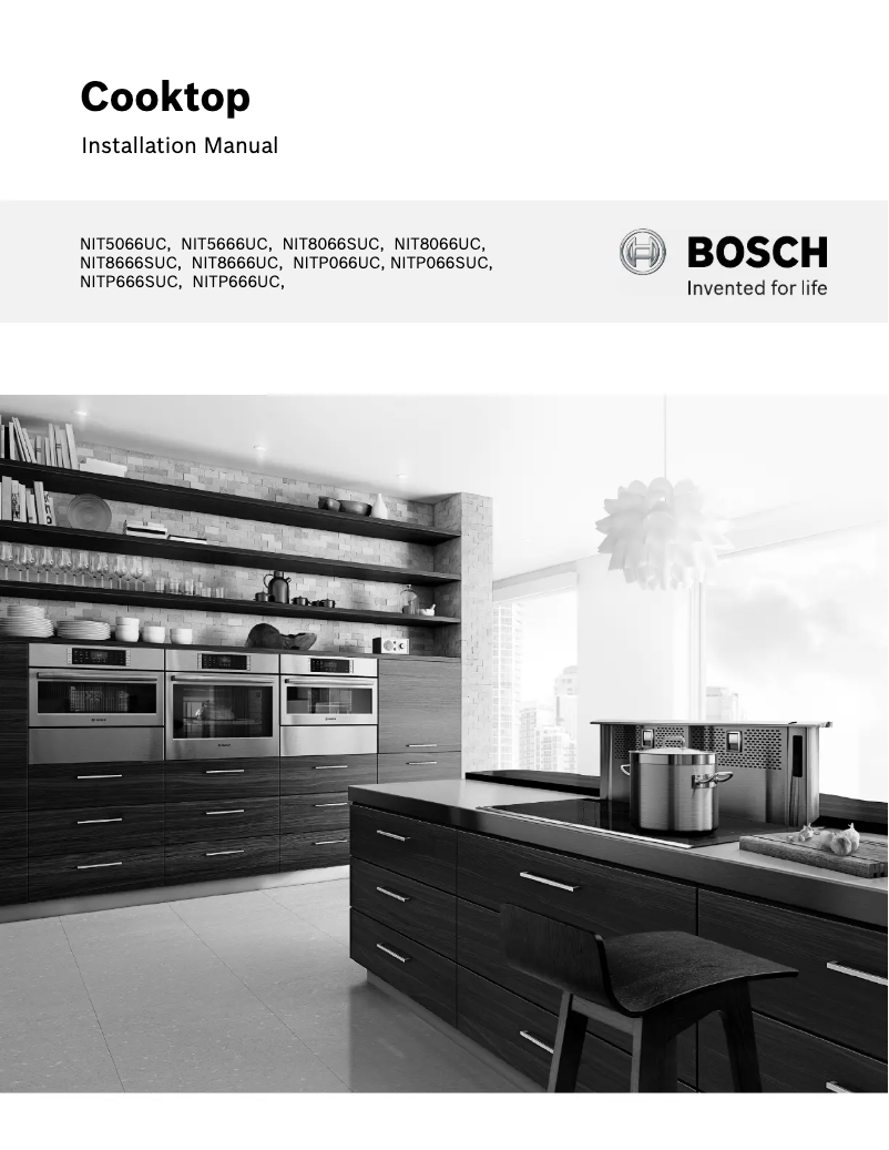 Page 1 of the manual Installation Guide Bosch NIT5666UC