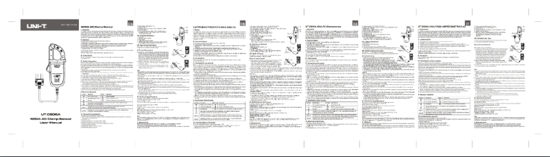 First page image of the manual for UT-CS06A