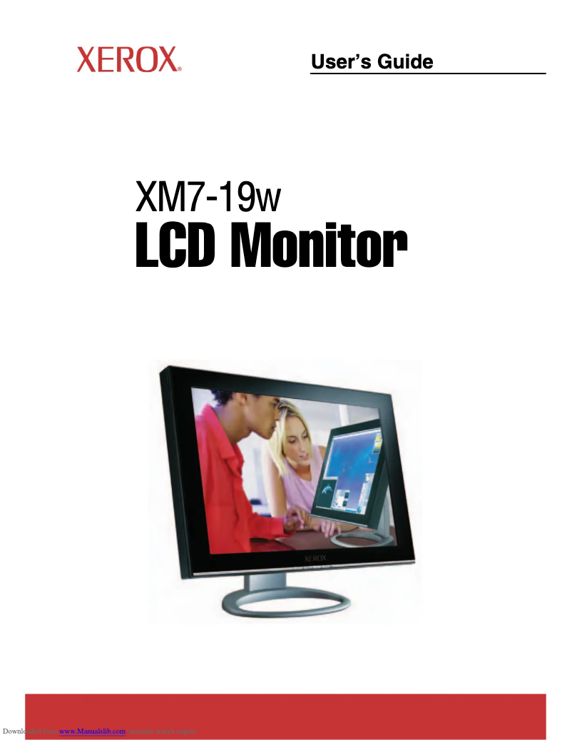 Page 1 of the manual User Manual Xerox XM7-20W