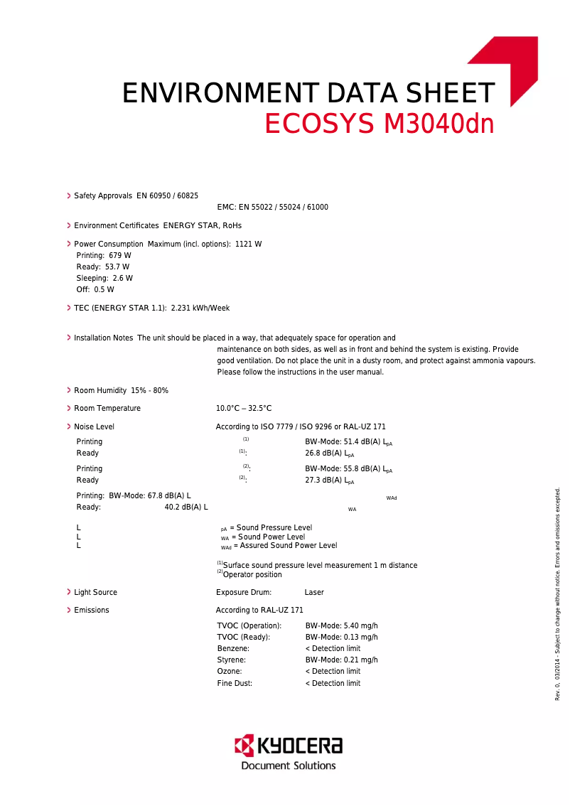 First page image of the manual for Ecosys M3040dn