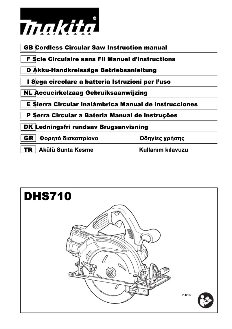 First page image of the manual for DHS710RF2J