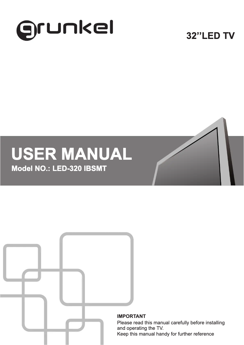 First page image of the manual for LED-320 IBSMT