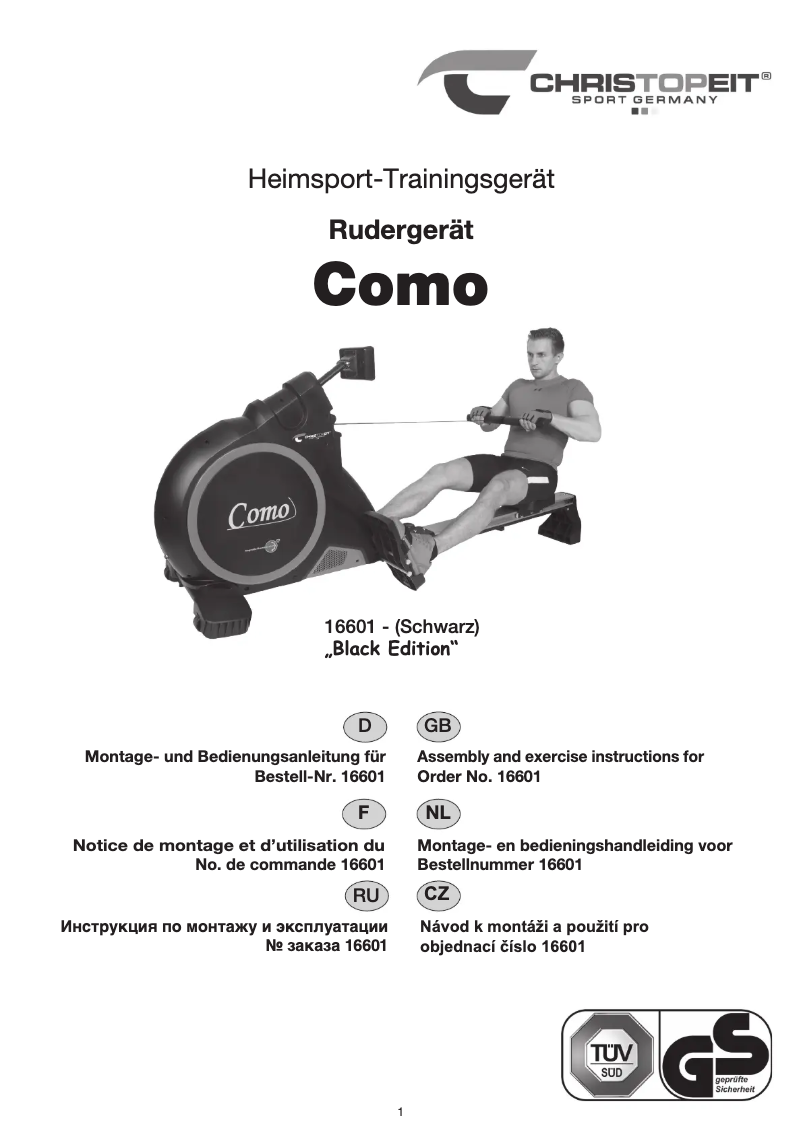 First page image of the manual for Como