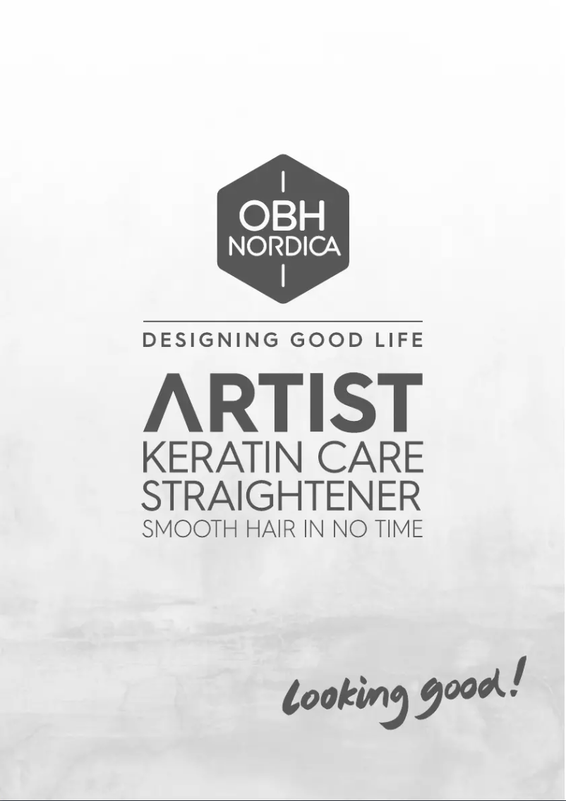 Page 1 of the manual User Manual OBH Nordica Artist Keratin Care NF4625N0